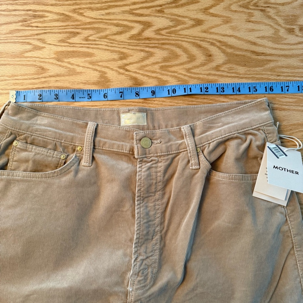 NWT Mother The Dodger Sneak Slouchy Straight Leg Pants in Taos Taupe 30 - Picture 8 of 12
